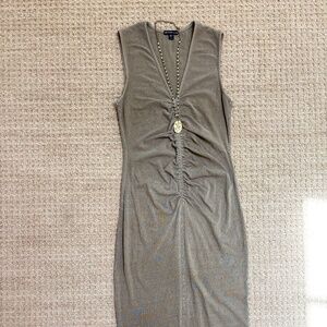 James Perse Ruched Jersey Dress